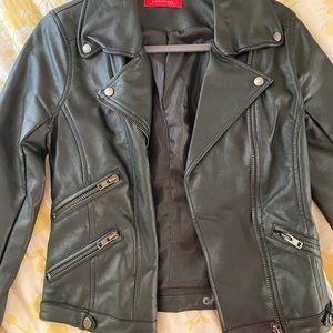 Black Faux Leather Jacket